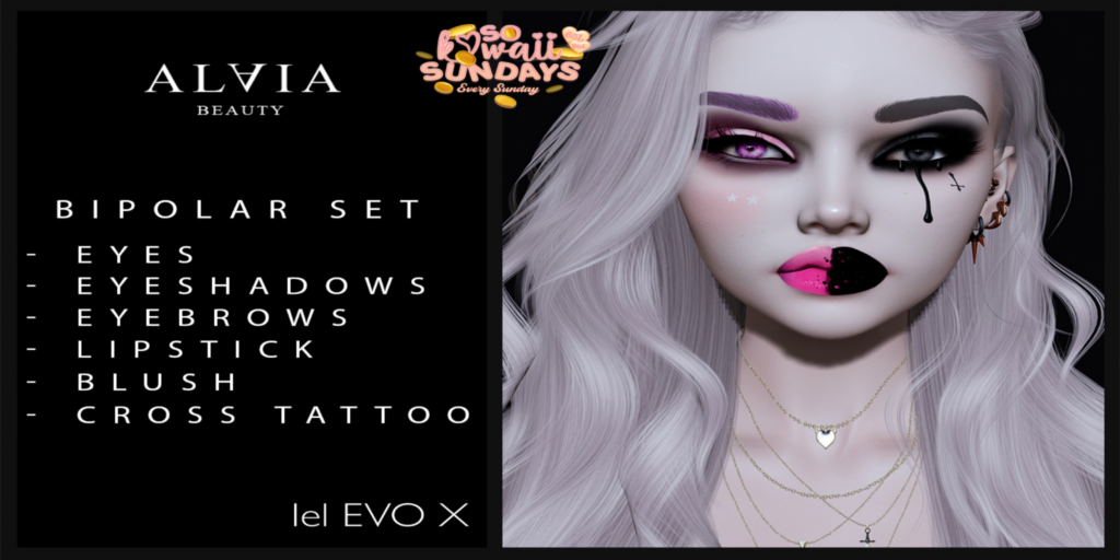 Bipolar Cosmetics Set - EvoX	&lt;a href=&quot;http://maps.secondlife.com/secondlife/Mellor/96/199/26&quot;&gt;Teleport&lt;/a&gt;