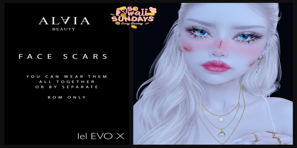 Face Scars Tattoo - EvoX	&lt;a href=&quot;http://maps.secondlife.com/secondlife/Mellor/96/199/26&quot;&gt;Teleport&lt;/a&gt;