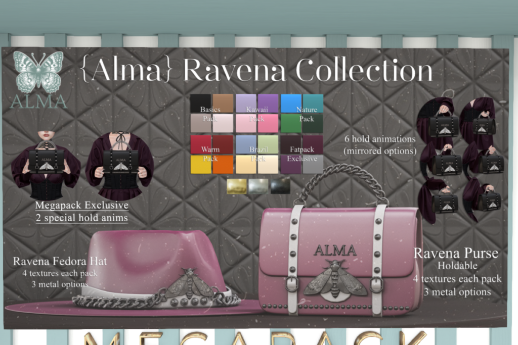 Ravena Collection, L$249-L$349 each/L$999-L$1299 each FP/L$1999 MP