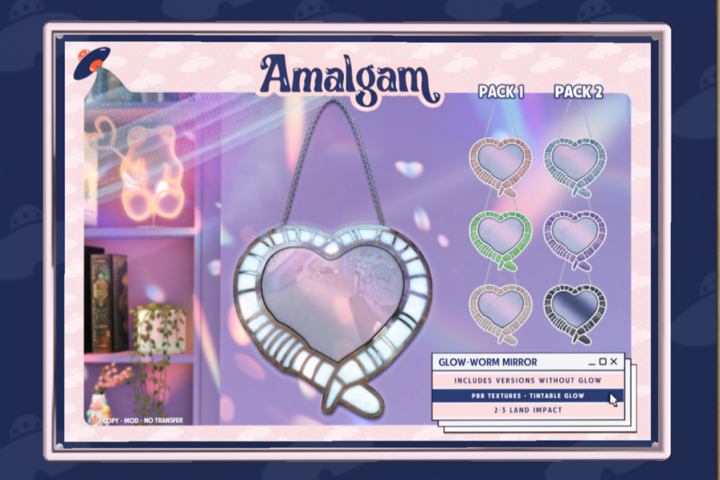 Gloworm Mirror	&lt;a href=&quot;http://maps.secondlife.com/secondlife/Primrose%20Place/121/121/23&quot;&gt;TELEPORT&lt;/a&gt;