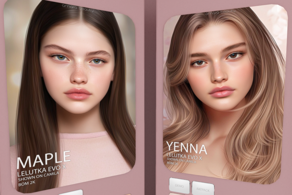 Maple and Yenna Skin - EvoX, L$849 each/L$3999 each FP