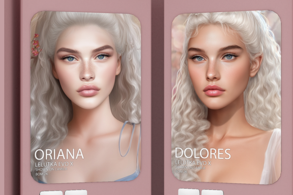 Oriana Skin - Evo X, L$849 each/L$3999 FP | Dolores Skin - Evo X, L$849 each/L$3999