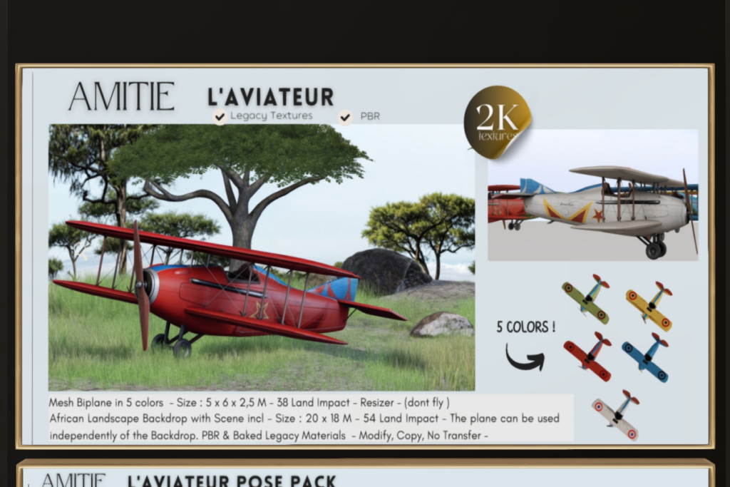 L Aviateur, L$595
