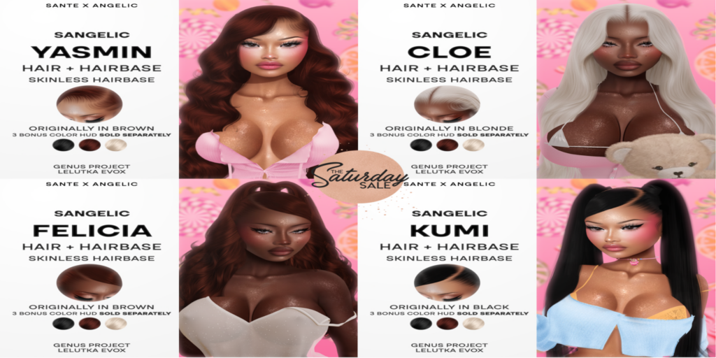 TSS Hairstyles &amp; Hairbases - EvoX/Genus	&lt;a href=&quot;http://maps.secondlife.com/secondlife/Angel%20Heaven/224/22/501&quot;&gt;Teleport&lt;/a&gt;