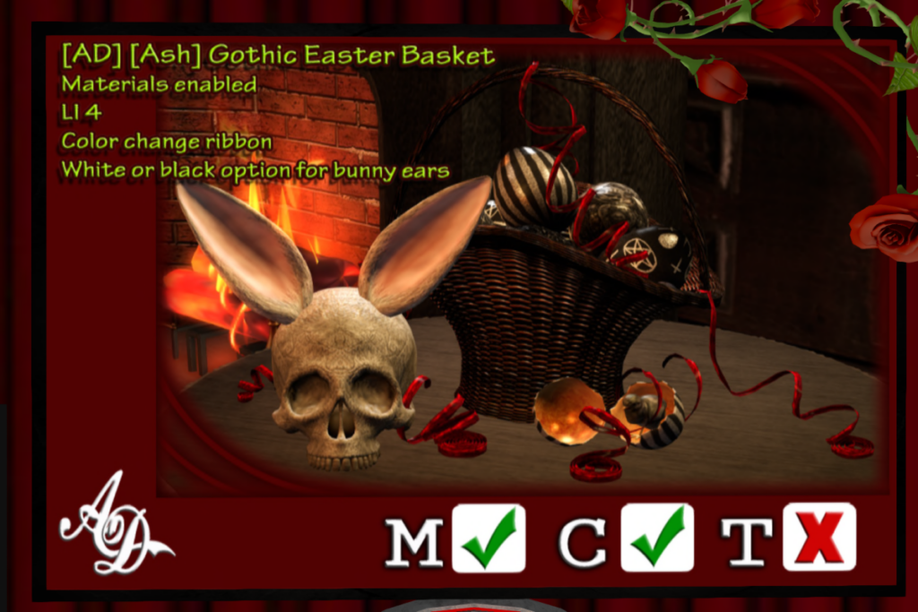 Gothic Easter Basket, L$150