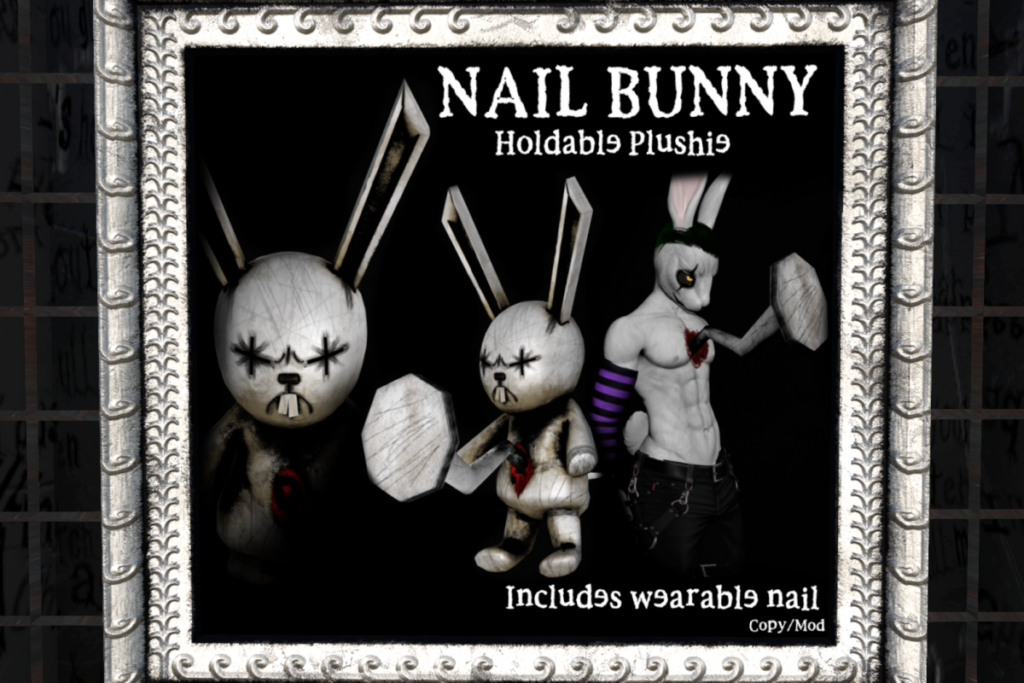 Nail Bunny Holdable Plushie, L$199