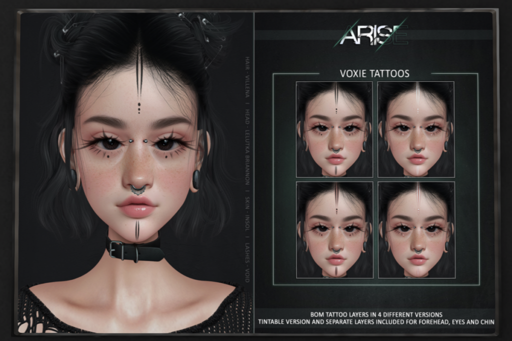 Voxie Tattoos - EvoX, L$289