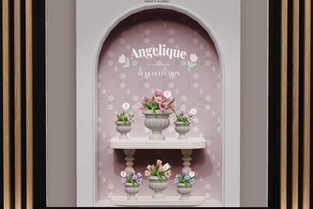 Angelique Tulips Planter, L$249 each/L$499 FP