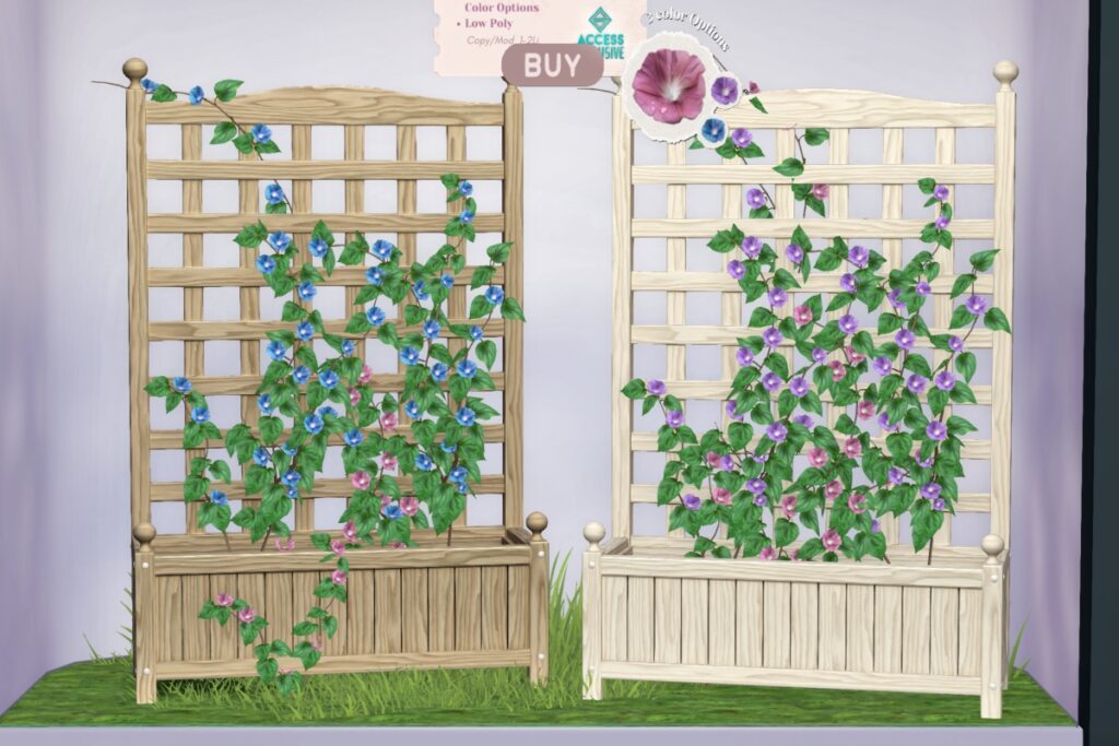 Sunbeam Morning Glory Trellis Box, L$399