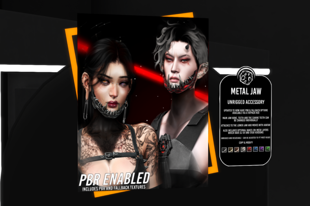Metal Jaw	&lt;a href=&quot;http://maps.secondlife.com/secondlife/AsteroidBox/128/129/22&quot; target=&quot;_blank&quot;&gt;Teleport&lt;/a&gt;