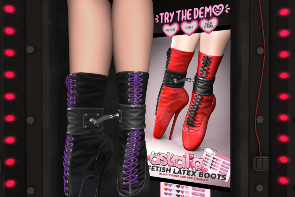Fetish Latex Boots - Legacy/Maitreya/Reborn, L$599