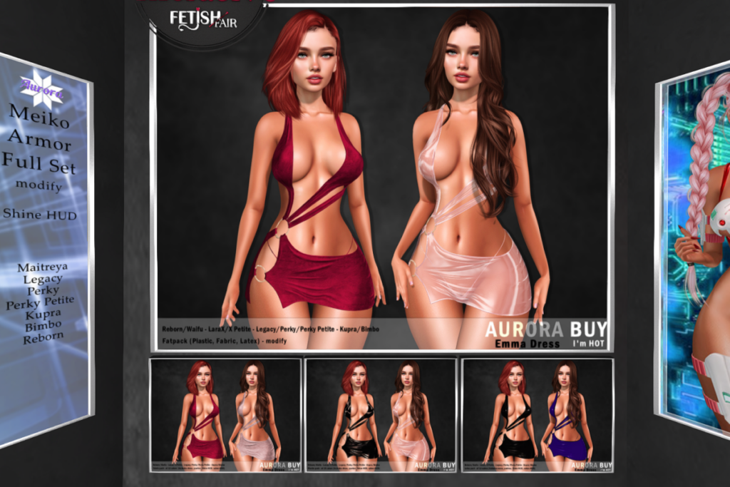 Emma Dress - Inithium/Legacy/MaitreyaX/Reborn/+mods, L$599 each/L$999 FP