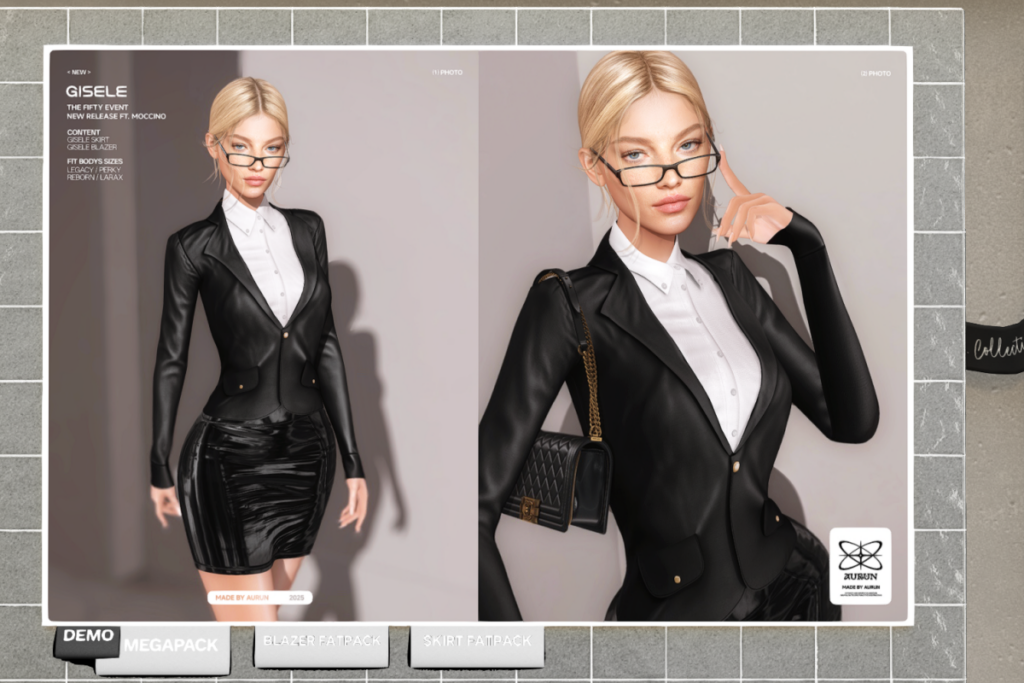 Gisele Skirt &amp; Blazer - Legacy/MaitreyaX/Reborn/+mods, L$259 each/L$1000 each FP/L$1700 MP