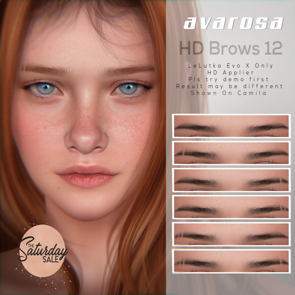 HD Brows 12 - EvoX	&lt;a href=&quot;http://maps.secondlife.com/secondlife/Sandy%20Creek/192/188/368&quot;&gt;Teleport&lt;/a&gt;
