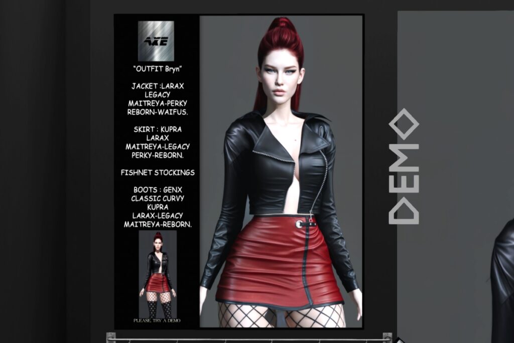 Bryn Outfit - Legacy/Maitreya/Reborn/+mods, L$150 each/L$899 each FP | Brynn Boots - GenX/Inithium/Legacy/Maitreya/Reborn/+mods, L$170 each