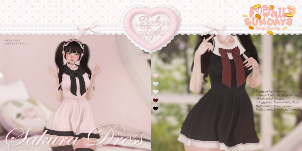 Sakura Dress - Legacy/MaitreyaX/Reborn/+mods	&lt;a href=&quot;http://maps.secondlife.com/secondlife/Kalamay/163/83/22&quot;&gt;Teleport&lt;/a&gt;