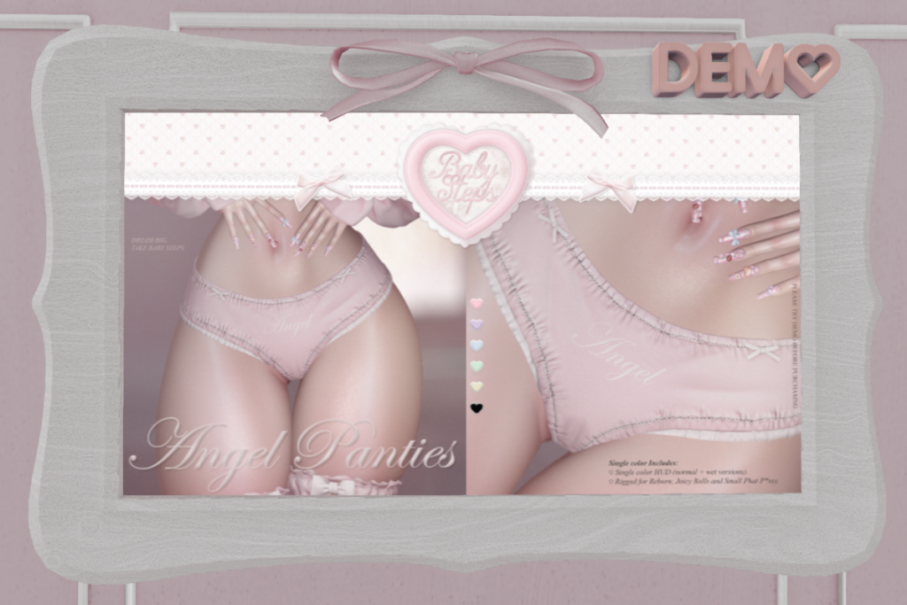 Angel Panties - Reborn/+mods, L$299 each/L$1170 FP
