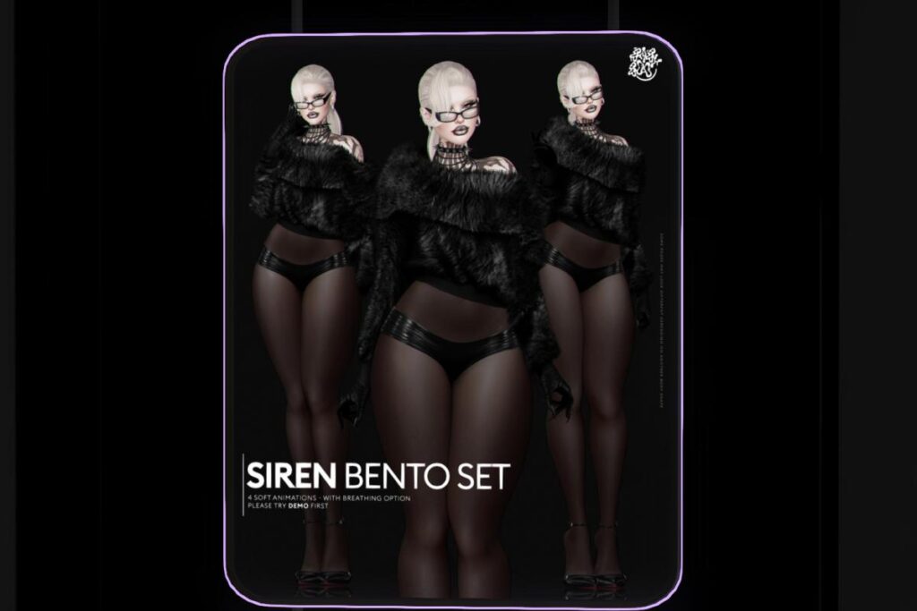 Siren Bento Set, L$85 each/L$204 FP
