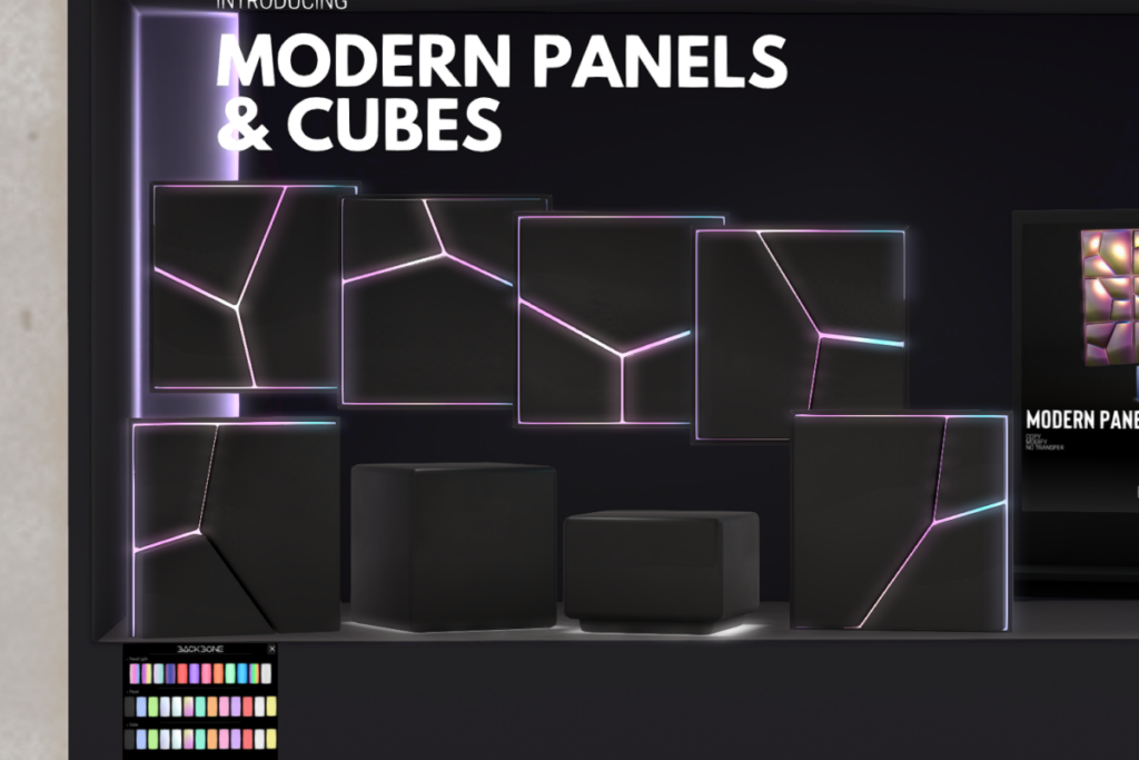 Modern Panels &amp; Cubes, L$399