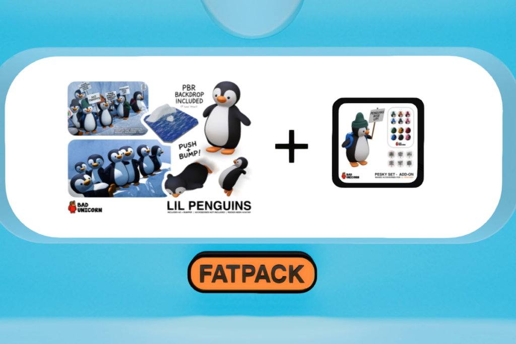 Lil Penguins, L$399 each/L$599 FP