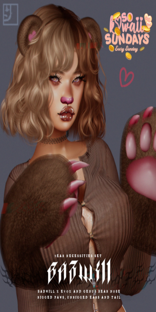 Bear Necessities Set - EvoX/Genus/unrigged	&lt;a href=&quot;http://maps.secondlife.com/secondlife/Oppenheim/156/151/601&quot;&gt;Teleport&lt;/a&gt;