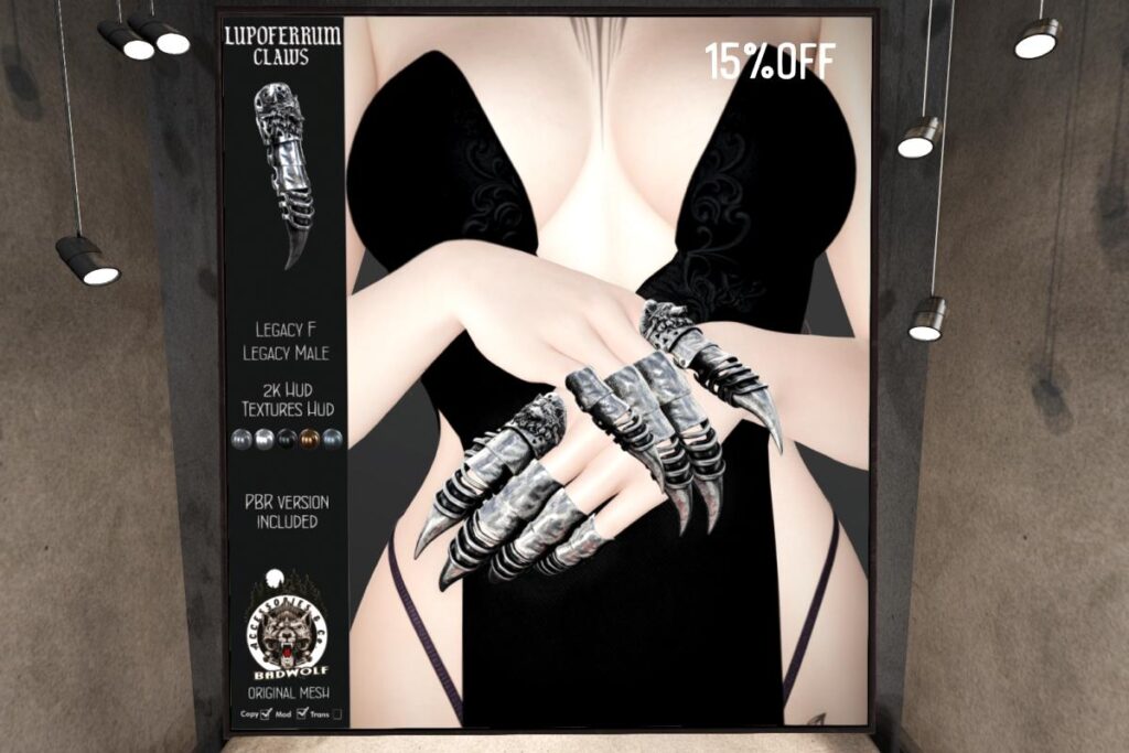 Lupoferrum Claws - Legacy F+M, L$298