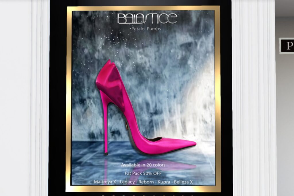 Petalo Pumps - GenX/Inithium/Legacy/MaitreyaX/Reborn, L$245 each/L$1999 FP