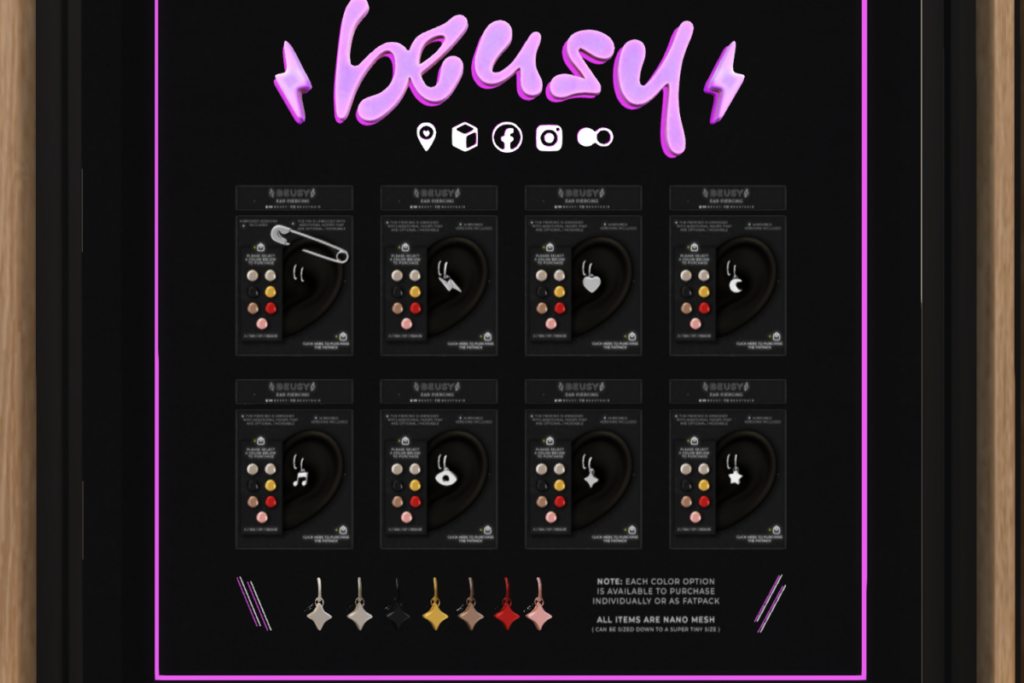 Ear Piercing, L$299 each