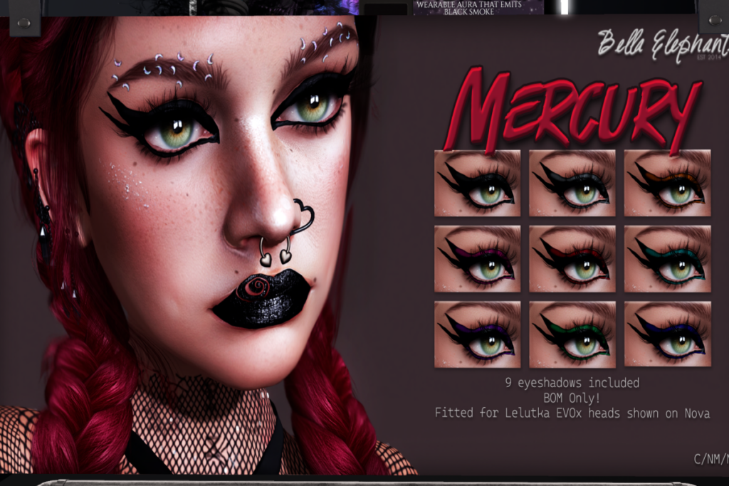 Mercury Eyeshadows - EvoX, L$150