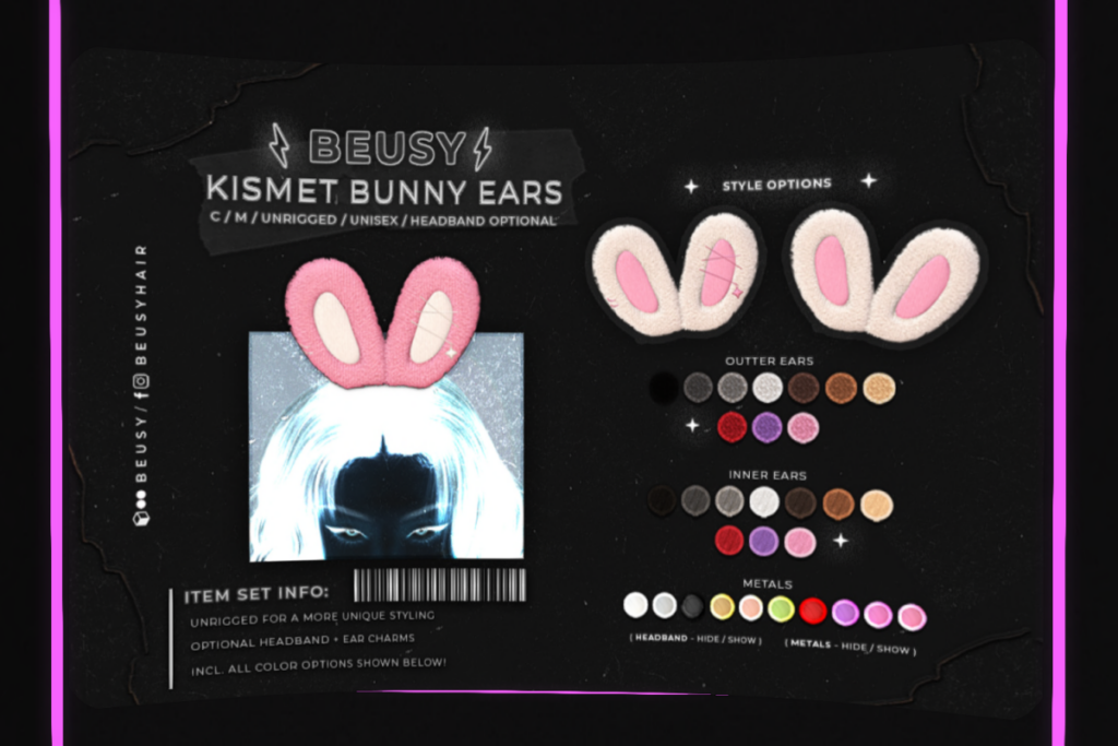 Kismet Bunny Ears, L$150