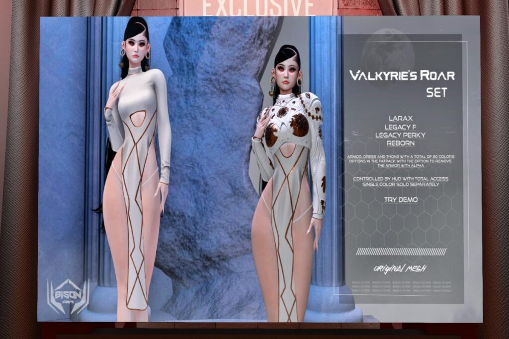 Valkyrie&#039;s Roar Set - Legacy/MaitreyaX/Reborn, L$469 each/L$1799 FP
