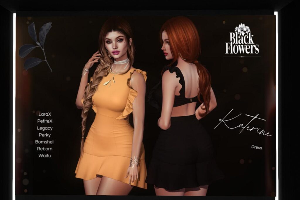 Katerine Dress - Legacy/MaitreyaX/Reborn/+mods, L$275 each/L$1650 FP