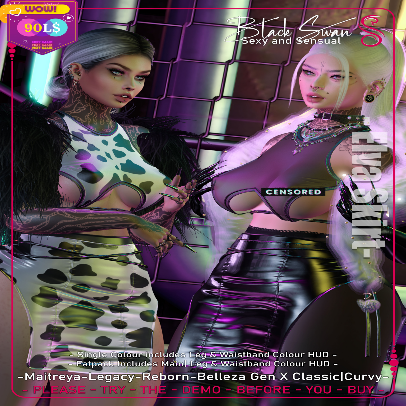 Elva Skirt - GenX/Legacy/Maitreya/Reborn	&lt;a href=&quot;http://maps.secondlife.com/secondlife/Black%20Spirit/87/204/25&quot;&gt;Teleport&lt;/a&gt;