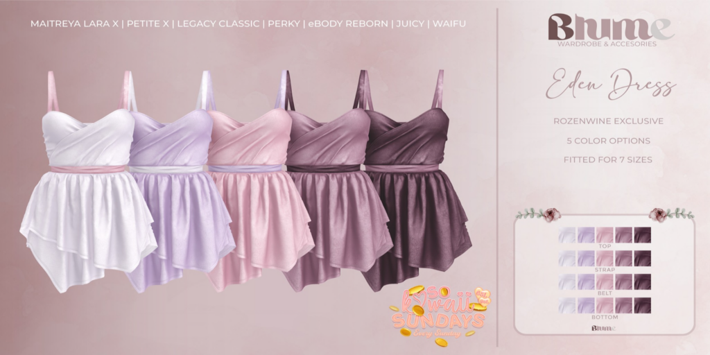 Eden Dress - Legacy/MaitreyaX/Reborn/+mods	&lt;a href=&quot;http://maps.secondlife.com/secondlife/Bruschetta/149/46/1301&quot;&gt;Teleport&lt;/a&gt;