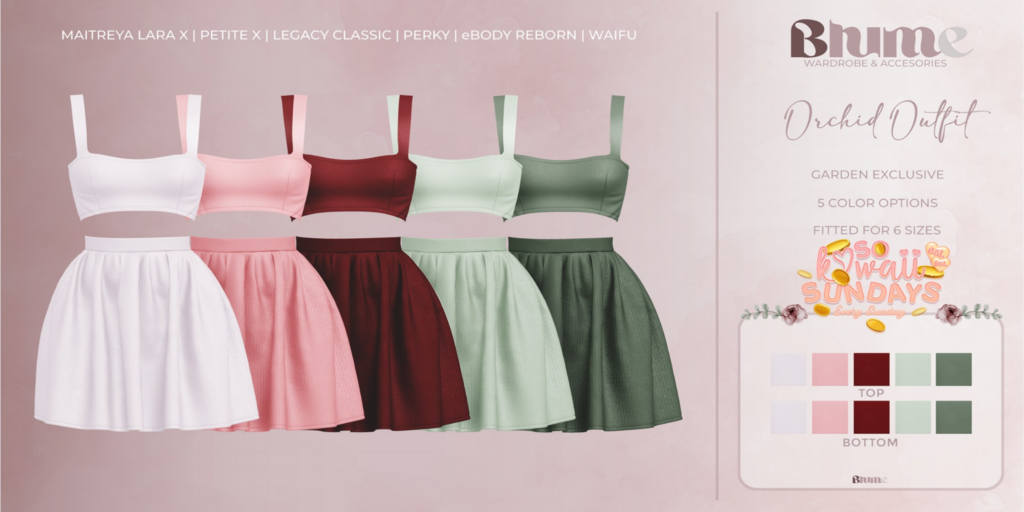 Orchid Outfit - Legacy/MaitreyaX/Reborn/+mods	&lt;a href=&quot;http://maps.secondlife.com/secondlife/Bruschetta/149/46/1301&quot;&gt;Teleport&lt;/a&gt;