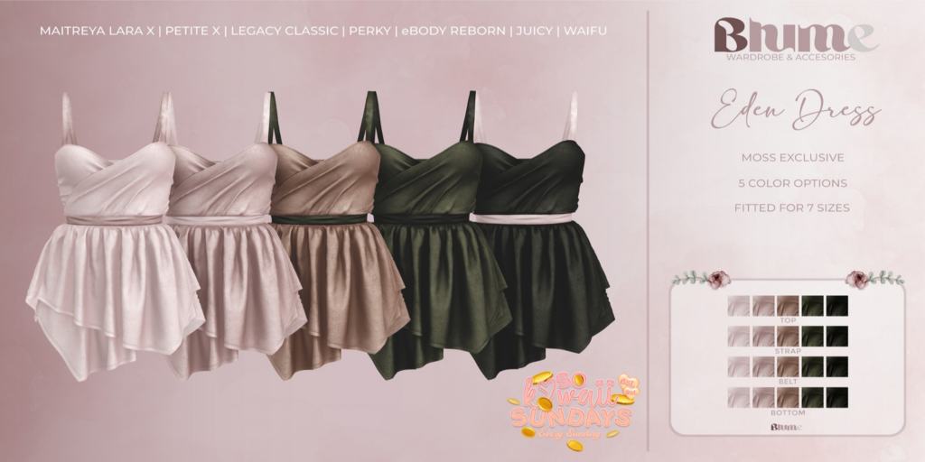 Eden Dress - Legacy/MaitreyaX/Reborn/+mods	&lt;a href=&quot;http://maps.secondlife.com/secondlife/Bruschetta/149/46/1301&quot;&gt;Teleport&lt;/a&gt;