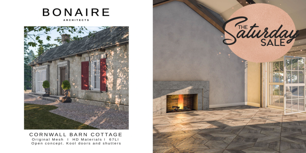 Cornwall Barn Cottage	&lt;a href=&quot;http://maps.secondlife.com/secondlife/Pure%20Souls/21/128/2017&quot;&gt;Teleport&lt;/a&gt;