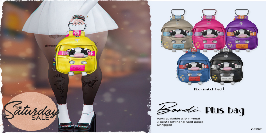 Plus Bag	&lt;a href=&quot;http://maps.secondlife.com/secondlife/Daydreaming/19/66/22&quot;&gt;Teleport&lt;/a&gt;