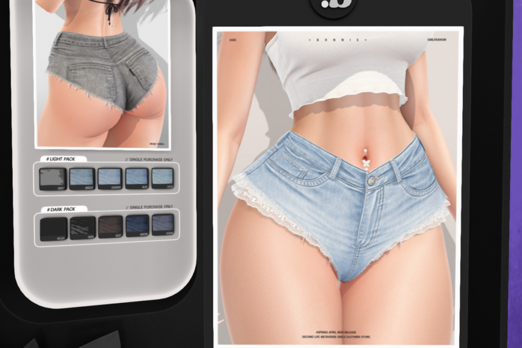 Jess Shorts - Legacy/Reborn, L$500 each/L$850 FP