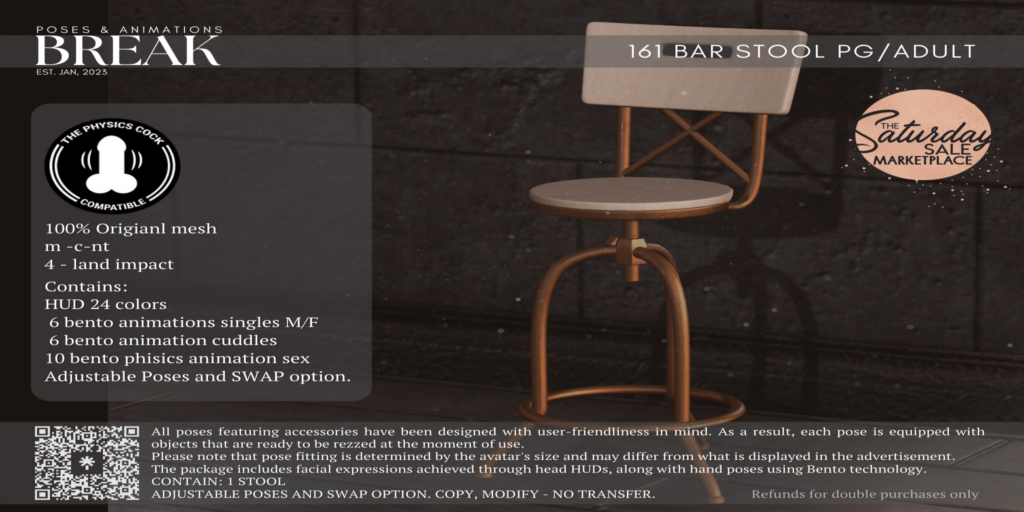 161 PG/Adult Bar Stool