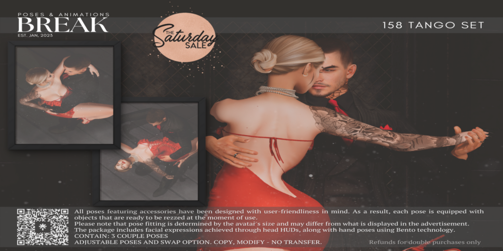 158 Tango Set Couples Poses	&lt;a href=&quot;http://maps.secondlife.com/secondlife/Magnum%20Point/18/46/2929&quot;&gt;Teleport&lt;/a&gt;