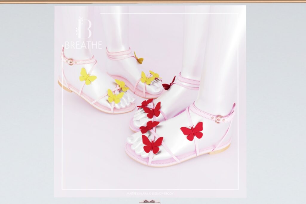 Moya Sandals - Legacy/Maitreya/Reborn/+mods, L$250 each/L$400 Mini Pack/L$1500 FP