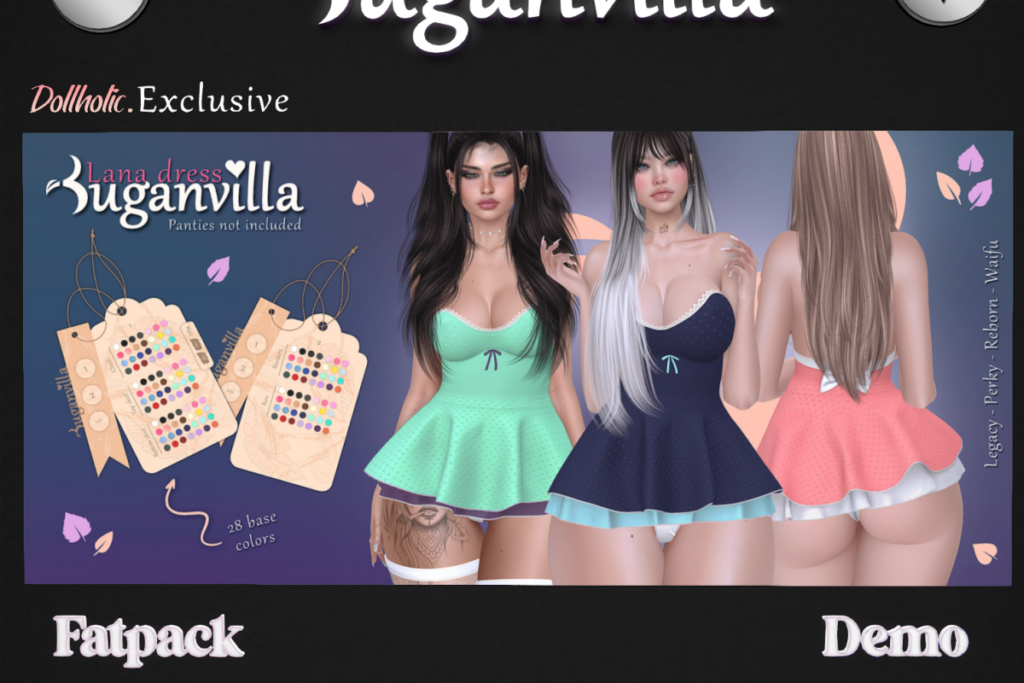 Lana Dress - Legacy/Reborn/+mods, L$279 each/L$1290 FP