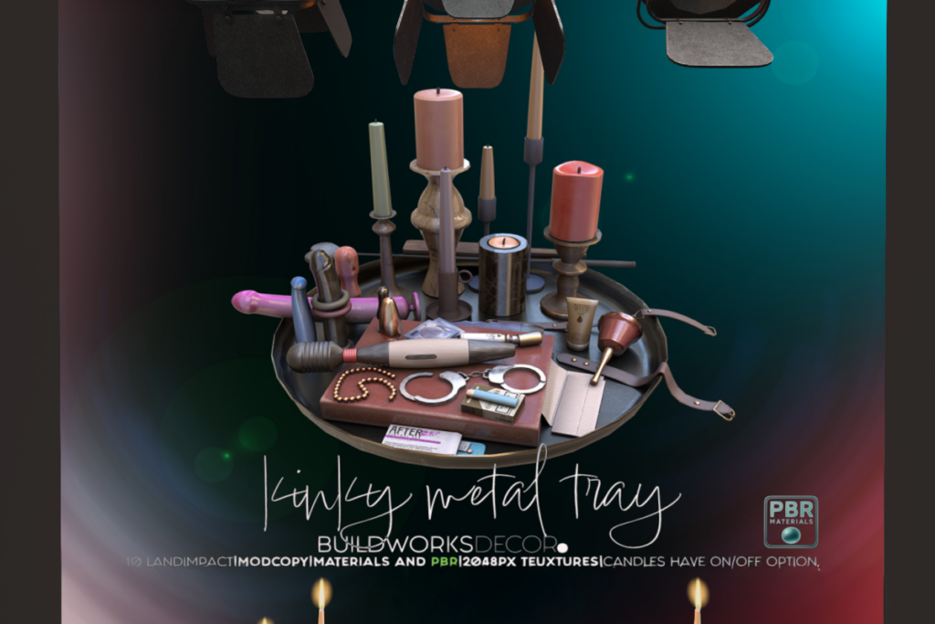 Kinky Metal Tray, L$349