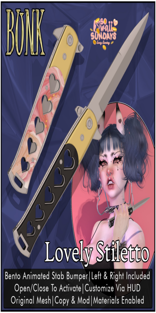 Lovely Stiletto Holdable	&lt;a href=&quot;http://maps.secondlife.com/secondlife/Slyme/125/204/1098&quot;&gt;Teleport&lt;/a&gt;