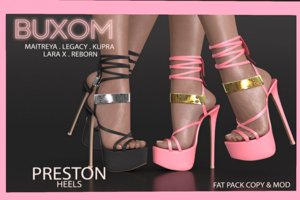 Preston Heels - Inithium/Legacy/Maitreya/Reborn/+mods, L$299