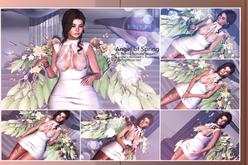 Angel Of Spring Pose Pack, L$350