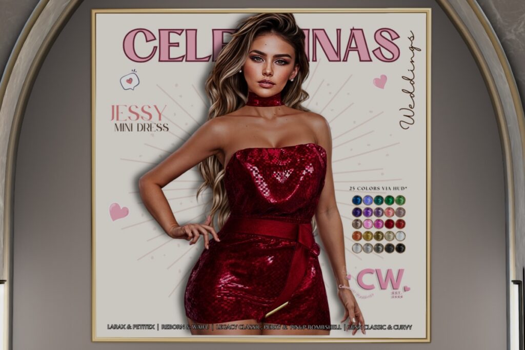 Jessy Mini Dress - GenX/Legacy/MaitreyaX/Reborn/+mods, L$150 each/L$550 FP