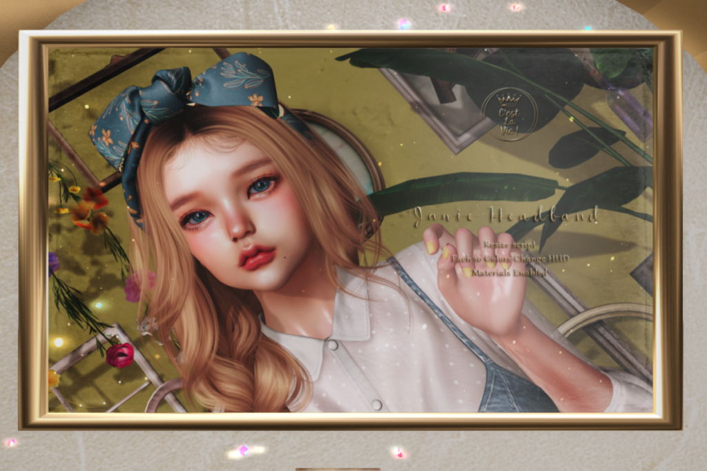 Janie Headband	&lt;a href=&quot;http://maps.secondlife.com/secondlife/Harlman/188/18/52&quot;&gt;TELEPORT&lt;/a&gt;