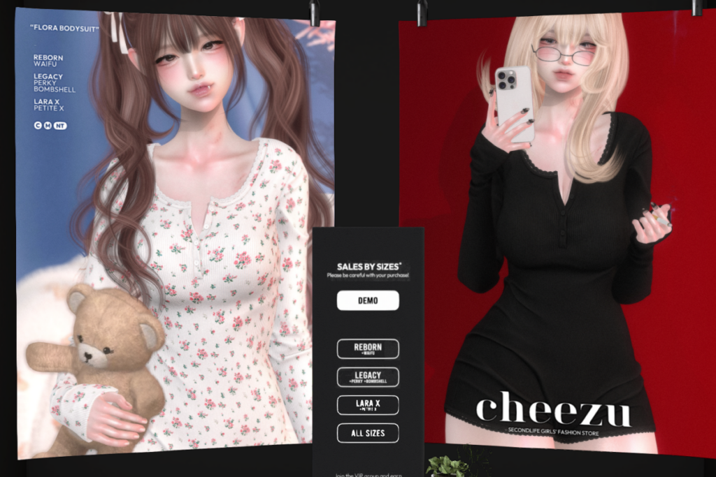 Flora Bodysuit - Legacy/MaitreyaX/Reborn/+mods, L$499 each/L$1199 FP